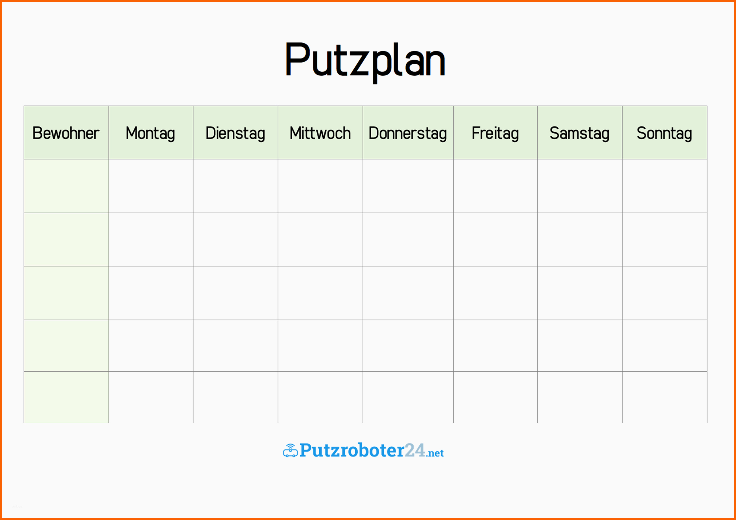 Limitierte Auflage Putzplan Vorlage 8 Putzpläne Für Paare Wgs Singles