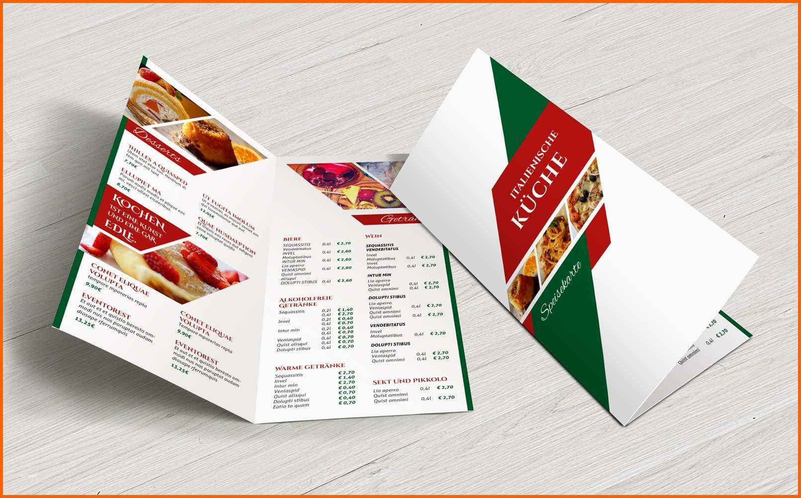 Limitierte Auflage Speisekarten Vorlagen Für Designer Und Gastronomen Indesign