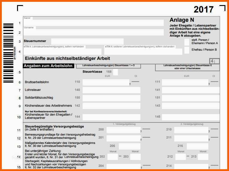Limitierte Auflage Steuererklärung 2016 Vorlage Best