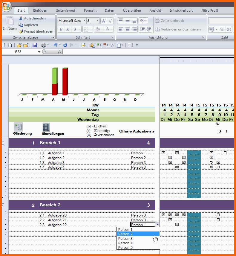 Limitierte Auflage Taskmanager Aufgabenübersicht Excel Vorlagen Shop