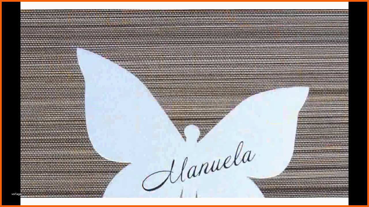 Limitierte Auflage Tischkarten Schmetterling Hochzeit Inspiration