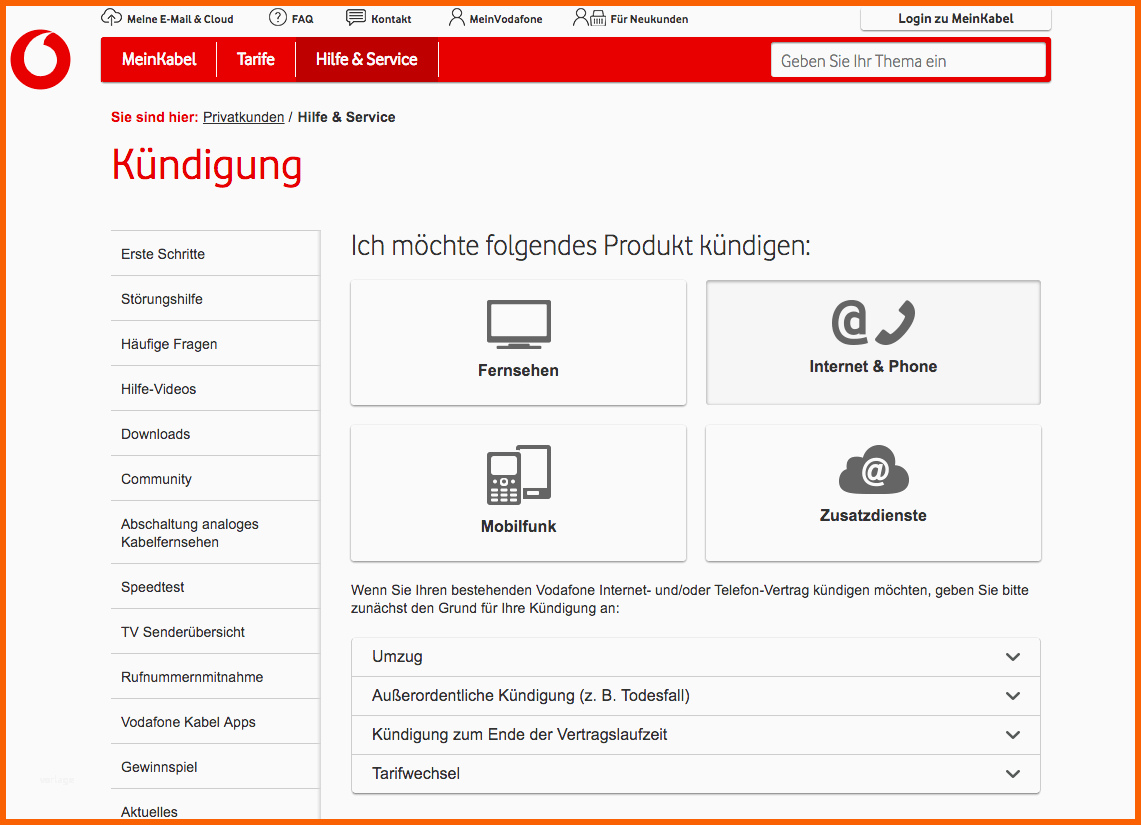 Limitierte Auflage Vodafone Kabel Deutschland Kündigen 📃 Anleitung Und Vorlage