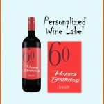 Limitierte Auflage Wein Etikett Geburtstags Etikett Personalisiertes