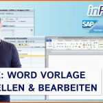 Limitierte Auflage Word Vorlage Erstellen &amp; Bearbeiten In Der Sap