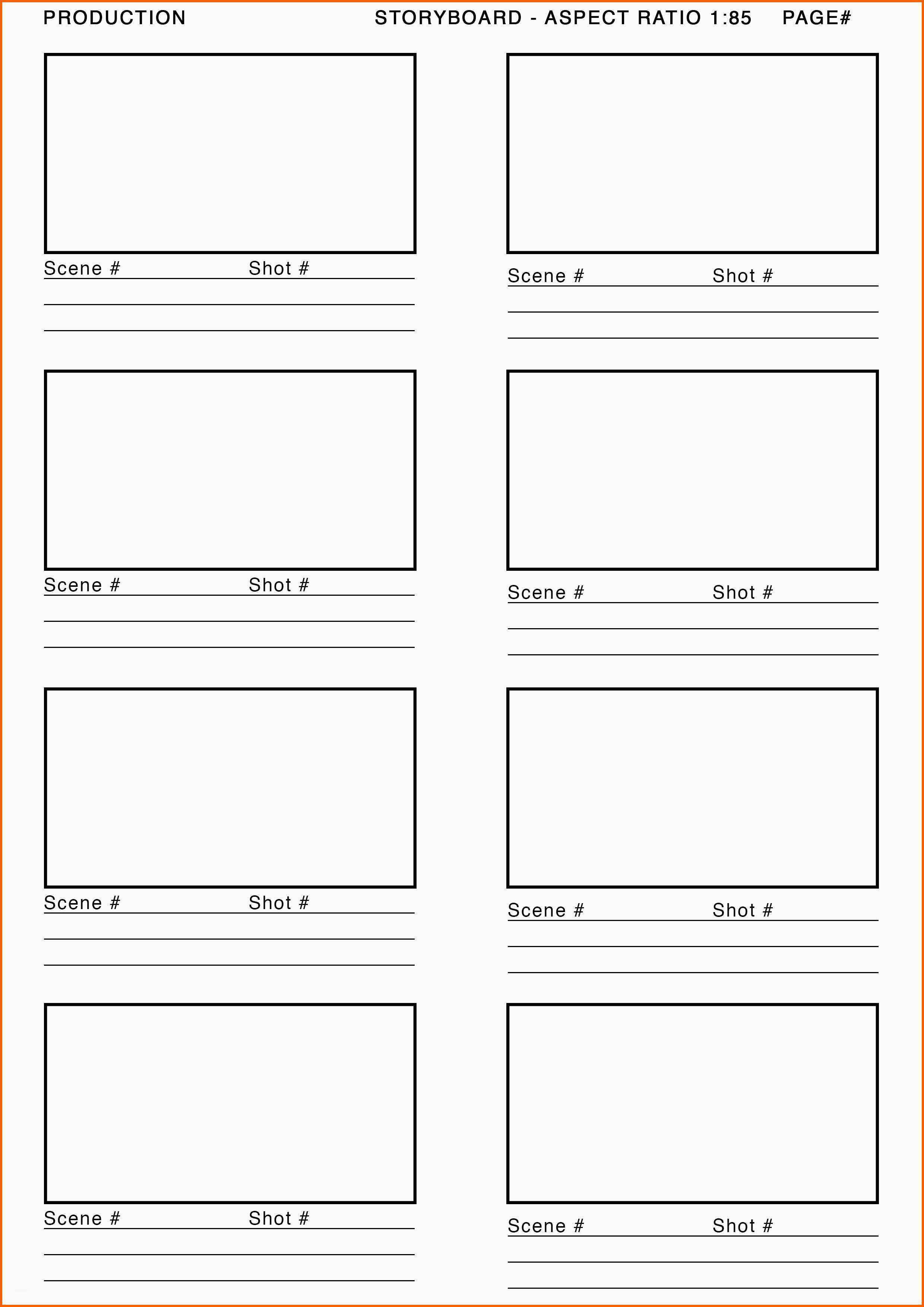 Modisch 1 85 aspect Ratio Storyboard Template Google Search
