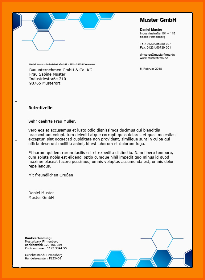 Modisch 15 Briefkopf Erstellen Kostenlos