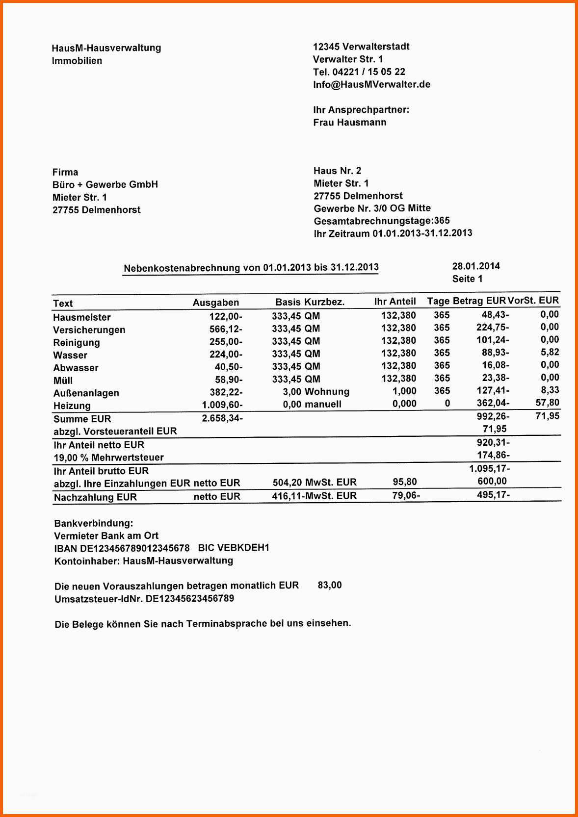 Modisch 20 Rechnung Mit Mehrwertsteuer Muster Vorlagen123