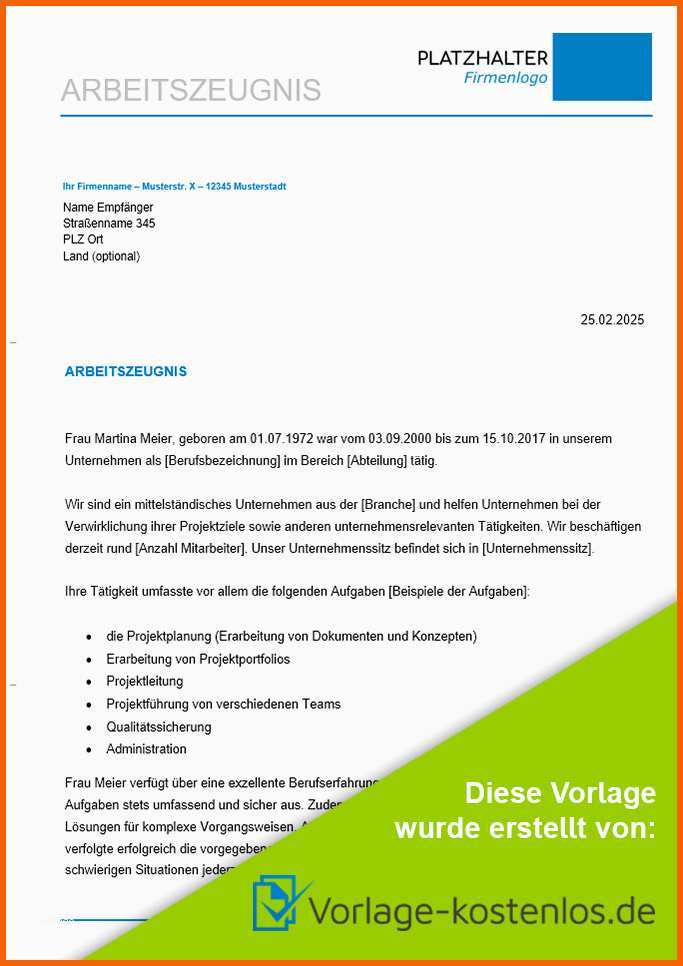 arbeitszeugnis