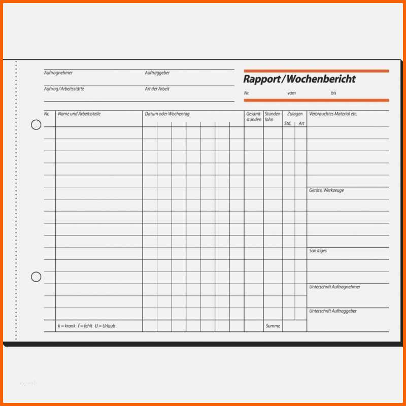 Modisch Bau Tagesbericht Vorlage Beste Sigel formularbuch