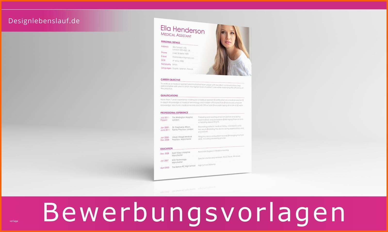 Modisch Bewerbung Englisch Muster Als Wordvorlage Zum Download