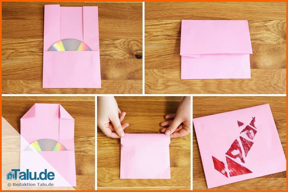 Modisch Cd Hüllen Aus Papier Falten Vorlage Zum Basteln Talu
