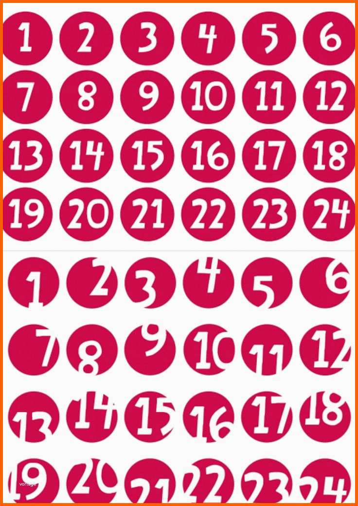 Modisch Die Besten 25 Adventskalender Zahlen Zum Ausdrucken Ideen