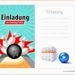 Modisch Einladungskarten Bowling Zum Kindergeburtstag Kostenlos