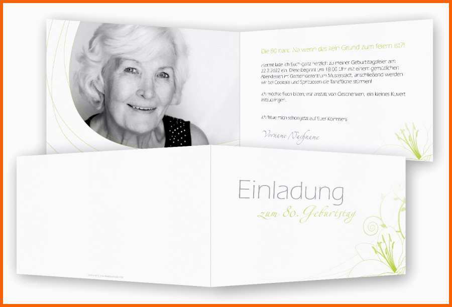 einladungskarten zum 80 geburtstag vorlage
