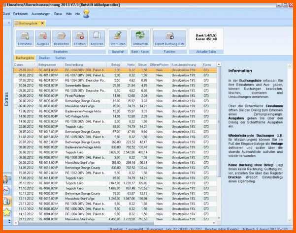 Modisch Einnahmen Ausgaben Excel Vorlage Privat – Download Vorlagen