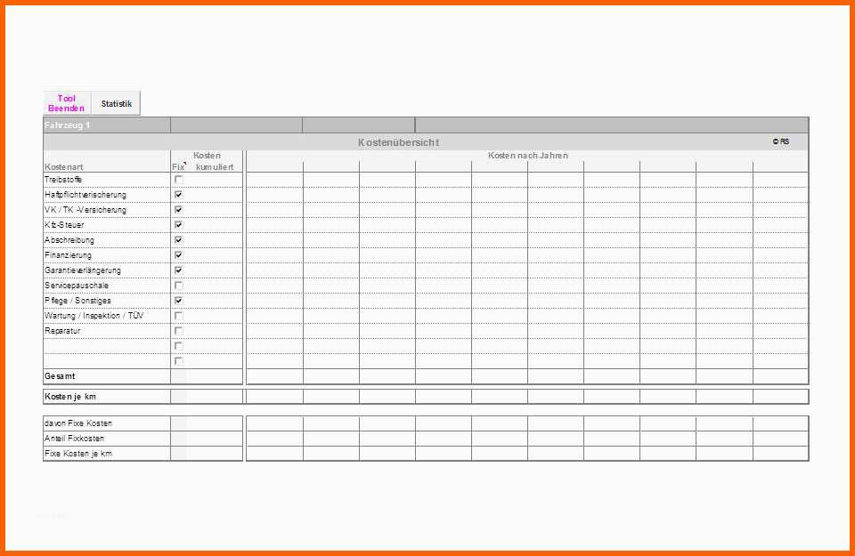 Modisch Excel tool Fahrtenbuch Bzw Firmenwagen Rechner