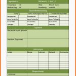Modisch Excel Vorlage Für Ein Bautagebuch
