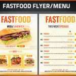 Modisch Fast Food Imbiss Flyer Vorlage Pizza Döner Werbung