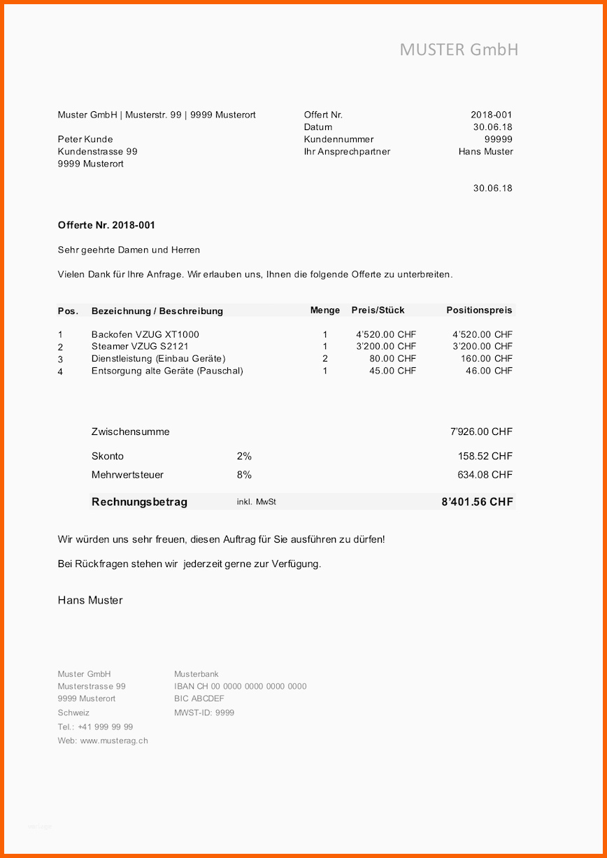 Modisch Fertvorlage Schweiz Als Word & Excel Vorlage