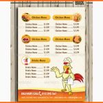 Modisch Imbiss Flyer Vorlage Fast Food Speisekarten Flyer