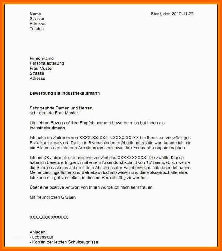 Modisch Initiativbewerbung Praktikum Muster 16 Bewerbungsschreiben