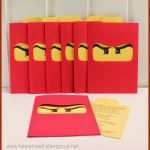 Modisch Invitations Card Birthday Ninjago Party