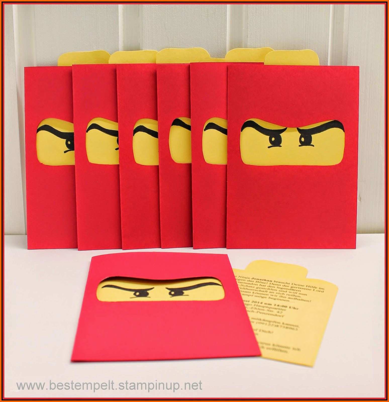 Modisch Invitations Card Birthday Ninjago Party