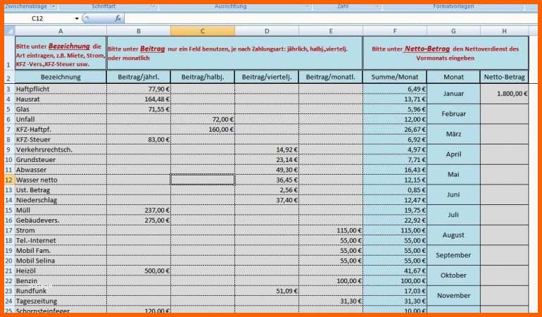 Modisch Kassenbuch Excel Vorlage – Xcelz Download