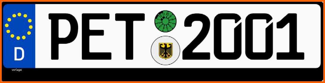 Modisch Kfz Kennzeichen Selbst Gemacht
