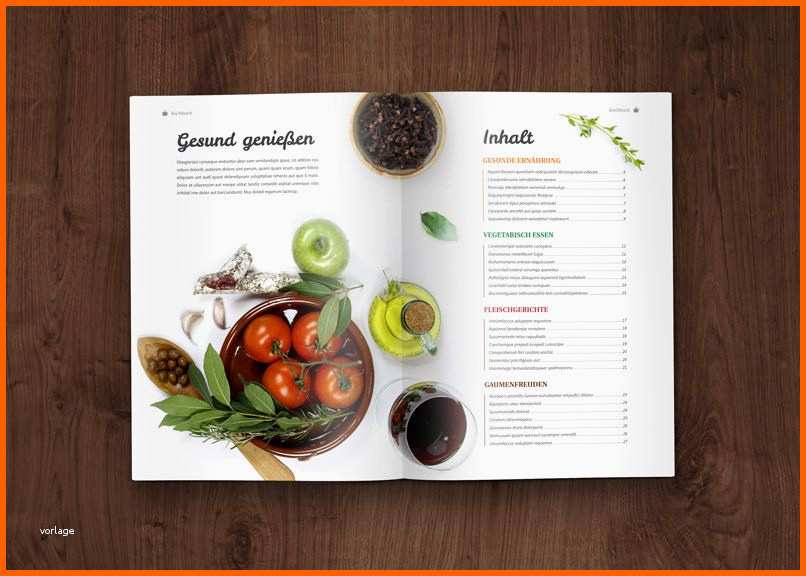 Modisch Kochbuch Und Rezeptbuch Vorlage – Designs & Layouts Für