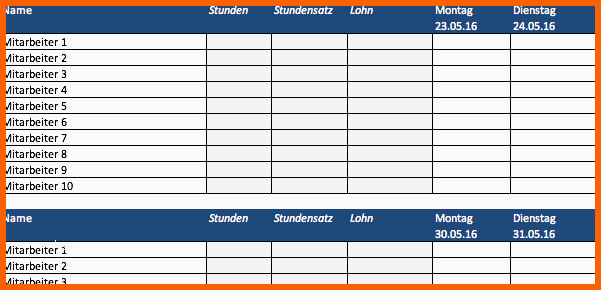 besten vorlagen fuer personalplanung