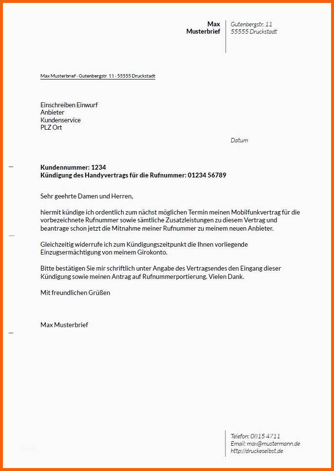 Modisch Kündigungsschreiben Versicherung Vorlage Inspiration 10