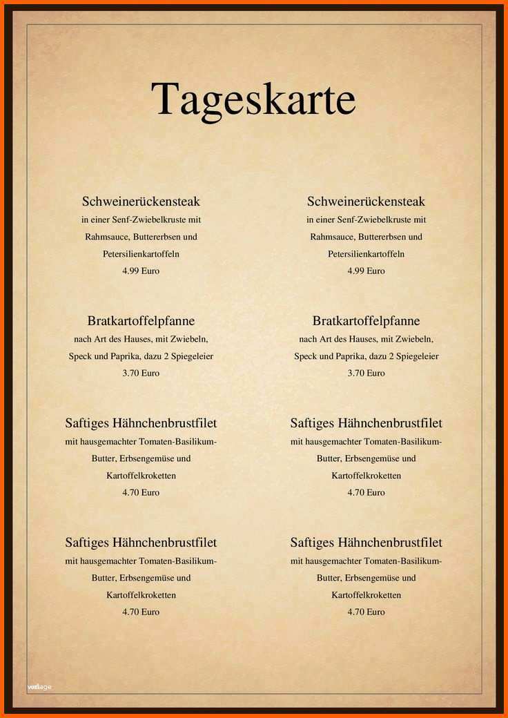 Modisch Menkarte Schreiben Vorlage Great Menkarte Schreiben