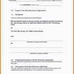 Modisch Nda Vorlage Genial Nda Englisch Vorlage Free Non