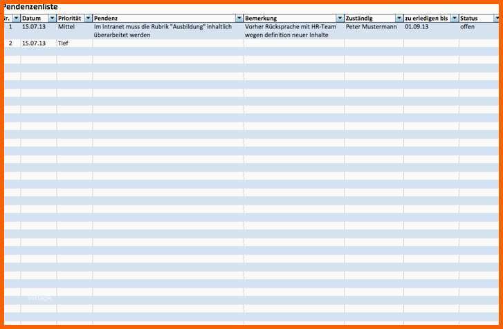 Modisch Protokoll Vorlage Excel Kostenlos – De Excel