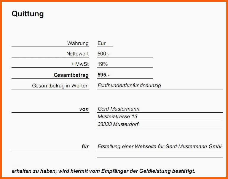 Modisch Quittung Privatverkauf Vorlage Papacfo