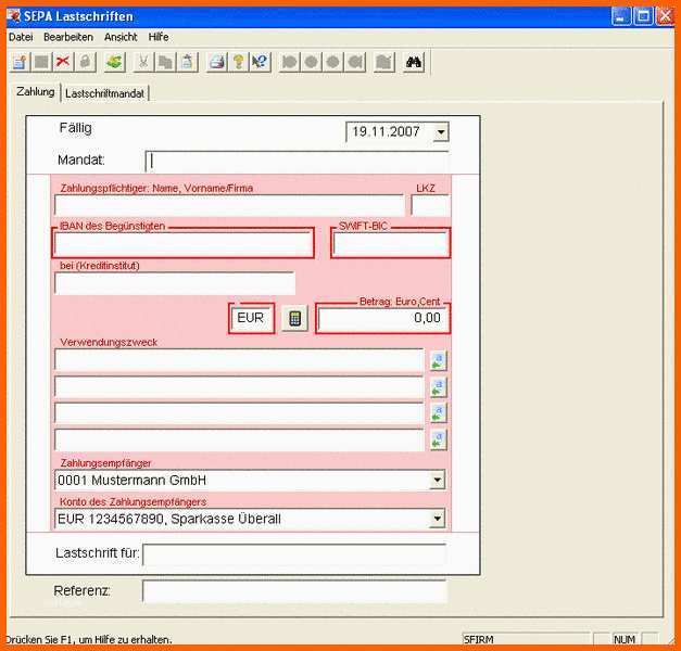 Modisch Sepa Lastschriftmandat Vorlage Sparkasse – Vorlagens Download