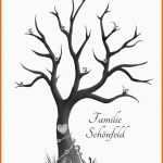 Modisch Stammbaum Familienbaum Fingerabdruckbaum