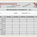Modisch Stundenplan Vorlage Din A4
