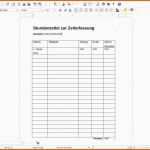 Modisch Stundenzettel Excel Vorlage Kostenlos 2017 Awesome