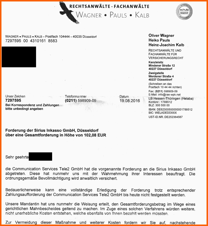 Modisch Vorlage Zum Antworten Bei Unberechtigten Mahnungen