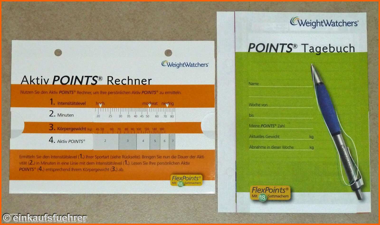 Modisch Weight Watchers Aktiv Points Rechner Tagebuch
