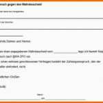 Modisch Widerspruch Einlegen Vorlage Papacfo