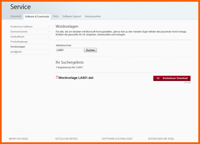 Modisch Wordvorlagen Für Sigel Produkte Download