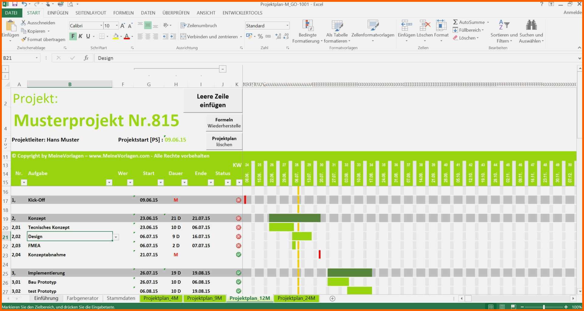 Modisch Zeitplan Masterarbeit Vorlage Luxus Projektplan Excel