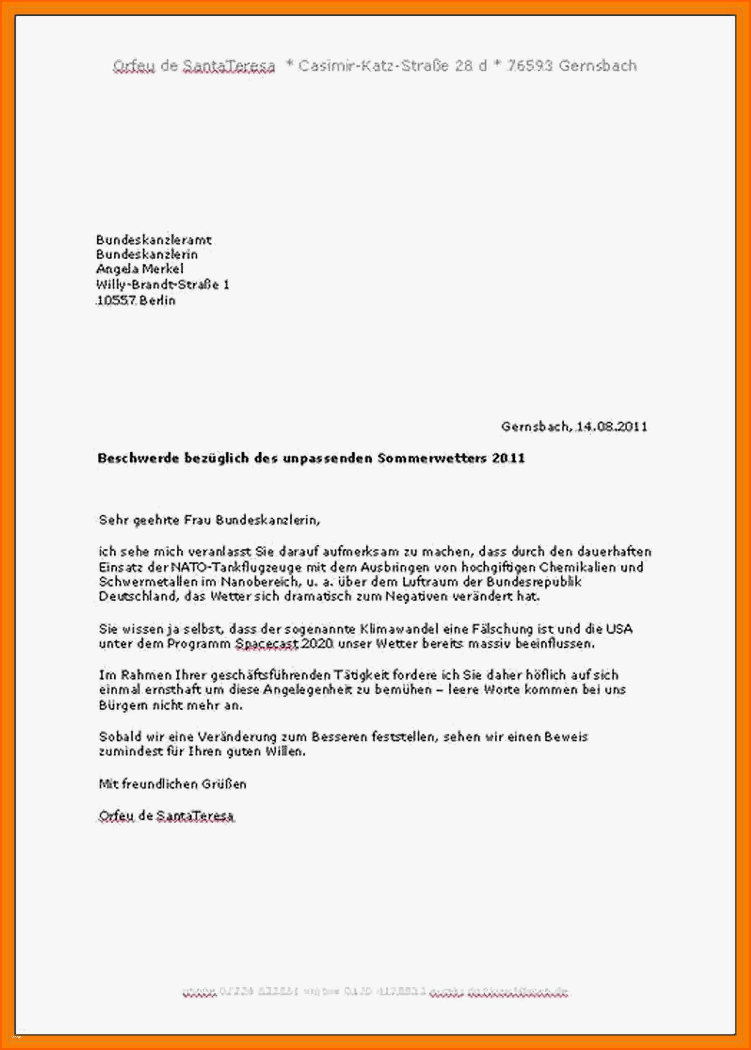 Neue Version 11 formeller Brief Vorlage