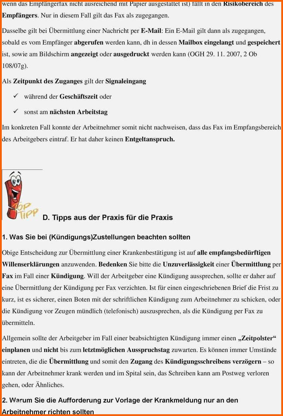 Neue Version 12 Krankmeldung Per E Mail Schreiben Vorlage
