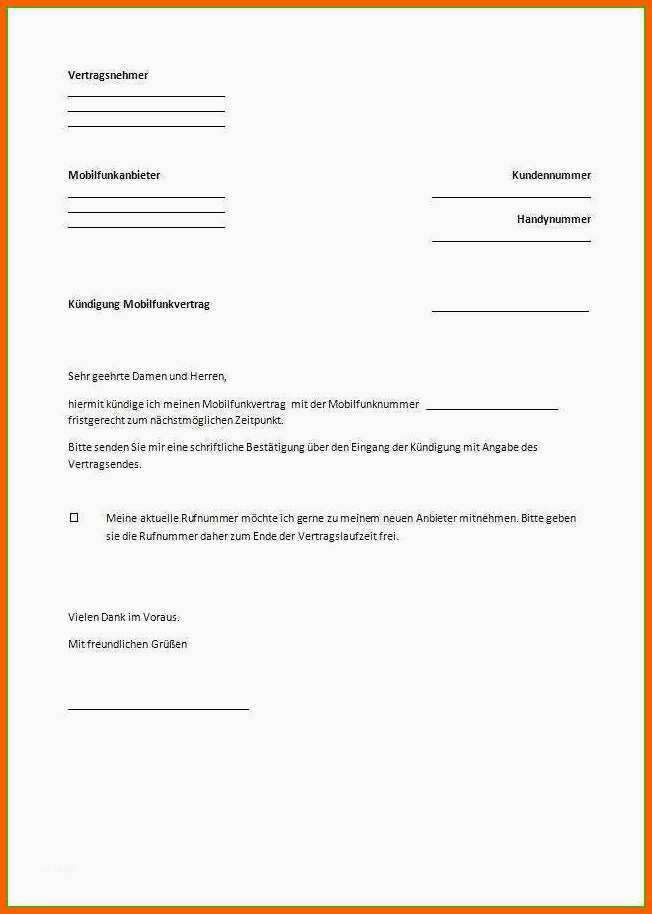 Neue Version 13 Vodafone Kündigungsschreiben Vorlage