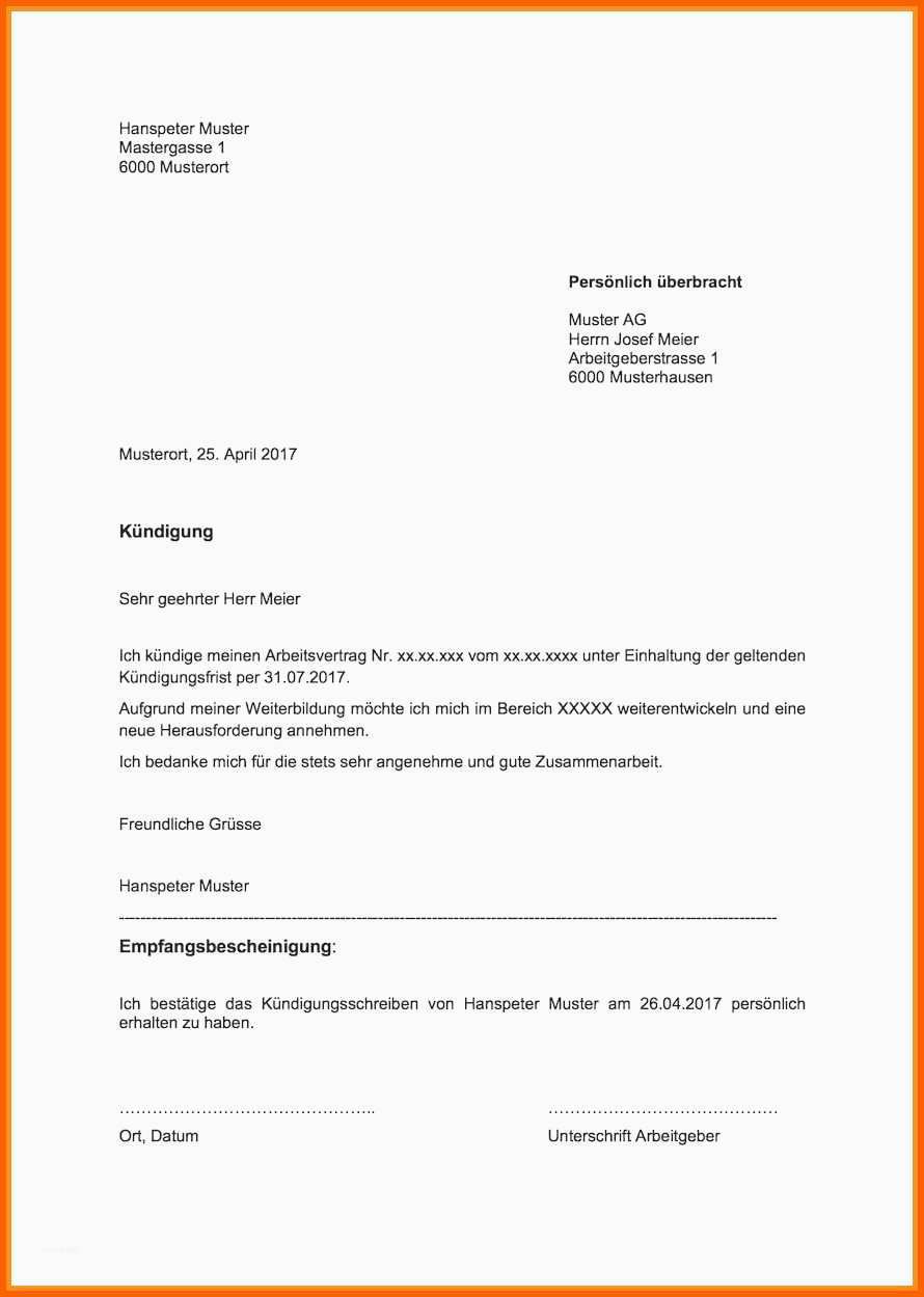 Neue Version 16 Schlüsselübergabe Arbeitgeber Vorlage