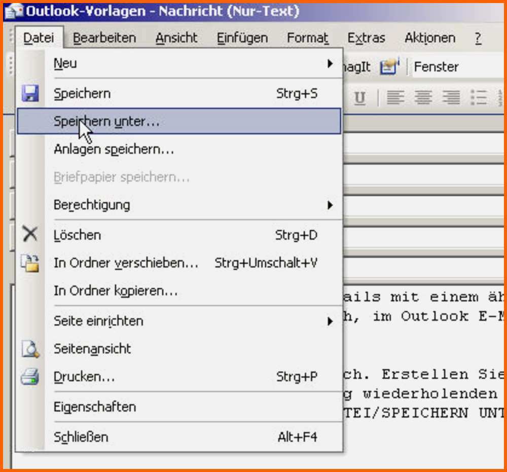 Neue Version 58 Angenehm Outlook Vorlage öffnen Foto